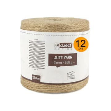 D.RECT Jutasta vrvica 2 mm/500 g 250 m na kolutu 12 kosov