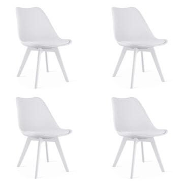 shumee Stol Mark - bel / bele noge x 4