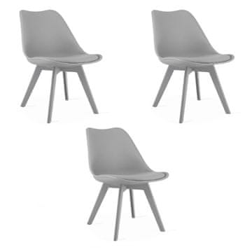 shumee Stol Mark - siv / sive noge x 3