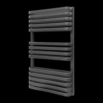 shumee Kopalniški radiator Luxrad Piatto Due 93,4x53 cm ZBD črn 1032W