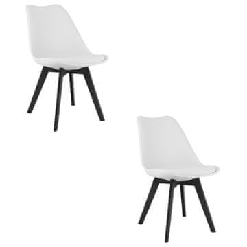 shumee Stol Mark - bele/črne noge x 2