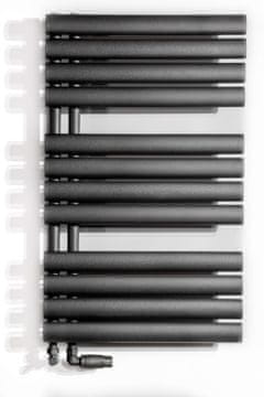 shumee Kopalniški radiator Luxrad Flag bis 816 x 500 mm mat črna stran.