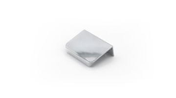 shumee Okrogel kromiran ročaj UA06R. Svetel pohištveni ročaj s kromiranim robom v loft stilu, zaobljen, UA06R 27,6 cm 256/276
