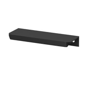 shumee Ročaj UA06R črn MAT okrogel Ročaj za pohištvo črn MAT loft svetel zaobljen UA06R 27,6 cm 256/276