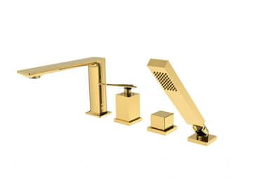 Besco Aspira gold 4-luknjična pipa za kad Besco
