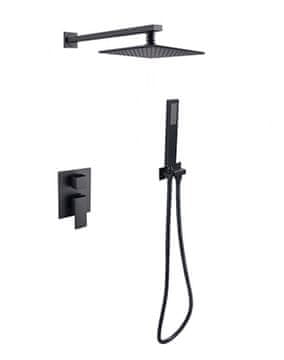 Besco Besco Modern Varium II črna vgradna tuš kabina