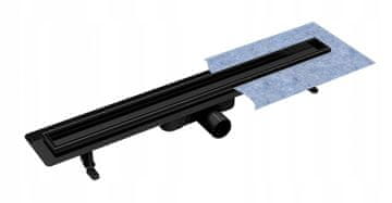 Besco Odtok virgo nero DUO 70 črn linearni odtok Besco