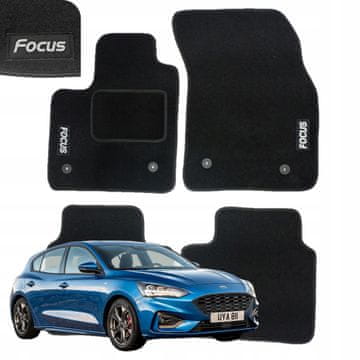 shumee Velurne talne preproge za Ford Focus MK4 od leta 2018, vezenje B