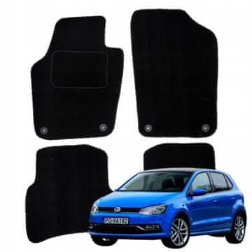 shumee Velurne talne preproge za Volkswagen Polo V 2009-2017 brisalci za avto B