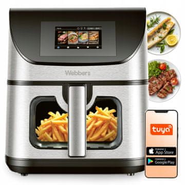 Webber Cvrtnik na vroč zrak 8L wifi nelepljiv 10 P 2200 W
