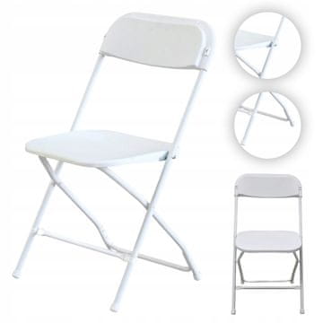 shumee Zložljiv vrtni gostinski stol 44x50x80cm pisarniški banketni stol