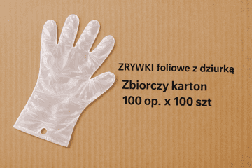 shumee Klasične folijske rokavice HDPE z odprtino za obešanje, 10000 kosov - kartonsko pakiranje