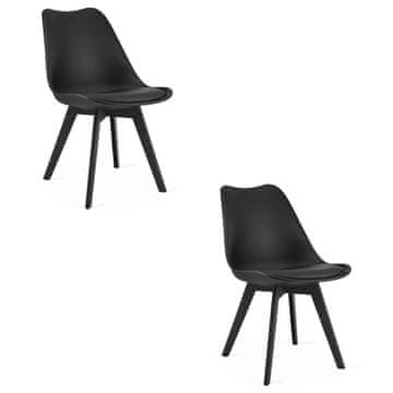 shumee Stol Mark - črn / črne noge x 2