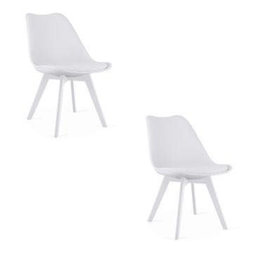 shumee Stol Mark - bel / bele noge x 2