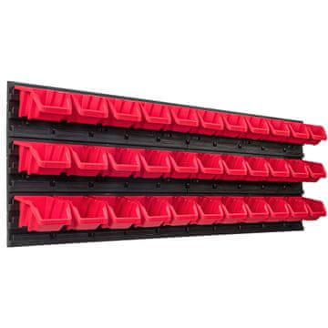 shumee Deska za orodje 115 x 39 cm polica za garažno steno