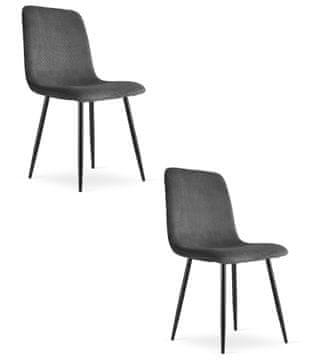 shumee Stol Rift - siv kord / črne noge x 2