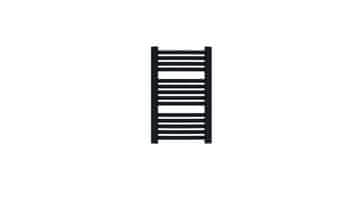 shumee Kopalniški radiator Luxrad Kastor 765 x 480 mm mat črn, stran 316W