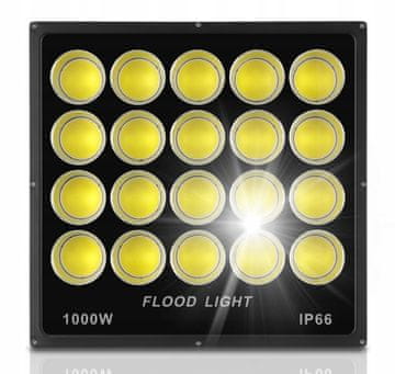 shumee 1000W LED reflektor za zunanjo gradbeno delo za delo in garažo