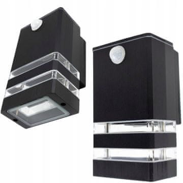 shumee Stenska svetilka s senzorjem gibanja, 230 V, LED, IP44, fasadna