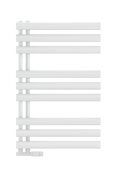 shumee Kopalniški radiator Luxrad Oval E 86,2x50 cm spodnji priključek bel 341W