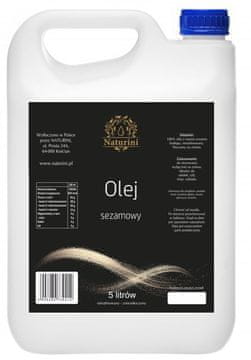 shumee Sezamovo olje za masažo, nerafinirano, hladno stiskano, 5l posoda