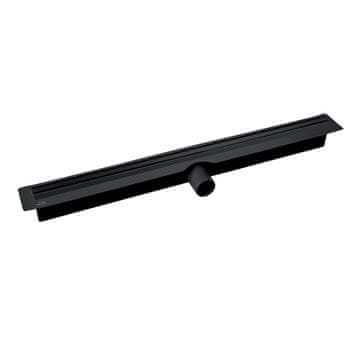 Laveo Linearni odtok 100 cm črne barve, ozek COS_710D