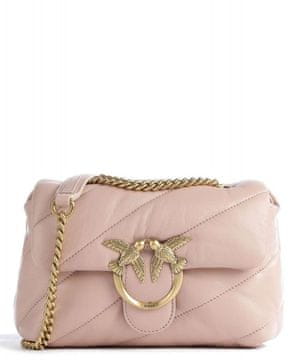 shumee Usnjena torba za čez ramo Pinko Love Puff mini CL