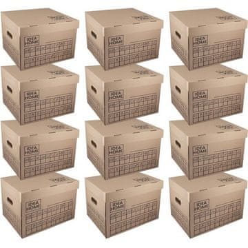 IDEA HOME Škatla za shranjevanje IH 12PACK Loft