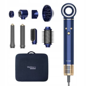 Webber 8-v-1 sušilnik za lase Webber HD4 1300 W z ionizacijo in 8-stopenjsko regulacijo