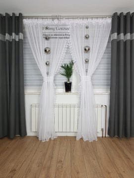 shumee Dolga zavesa z gipur čipko 250 cm
