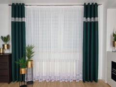 ASG Dolga voile zavesa, okrašena s 30 cm gipur čipko, 500 cm