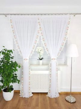 shumee Elegantna voile zavesa z gipurno čipko - klasična, elegantna in funkcionalna!