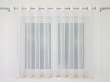 shumee Že izdelana voile zavesa z očesci 400x150cm