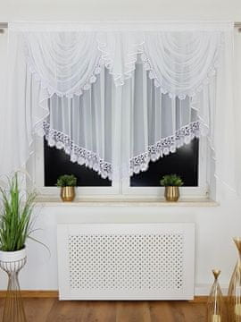shumee Elegantna že izdelana zavesa z okrasnim lambrequinom 200x150 cm