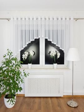shumee Kratka voile zavesa z očesci 500x135 cm