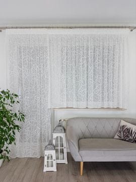 shumee Komplet že izdelanih zaves za balkon 300x145 cm + 140x250 cm s 3D reliefnim vzorcem
