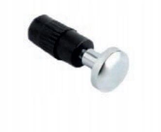 shumee Srebrna kapa ograje, kromirana kapa ograje, za 16 mm cev, končna kapa ograje