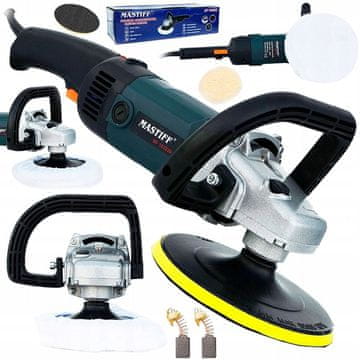 FALON-TECH Brusilnik za poliranje avtomobilov 2400W 180 mm disk gladka regulacija hitrosti