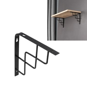 shumee Nosilec police Quadro 250*250*20*3 AKS črne barve