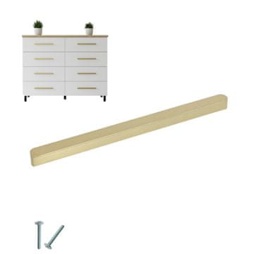 shumee Zlati pohištveni ročaj ZA pohištveni ročaj ZA kuhinjsko omarico 320/340 MM ogledalo AKS
