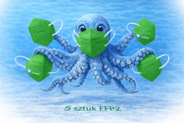 shumee FFP2 protivirusna zaščitna maska 5 slojev zelene Virshields - 5 kosov