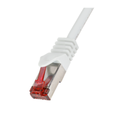shumee RJ45 LAN povezovalni kabel LogiLink Cat.6 S/FTP 0,5 m bel Ethernet omrežni kabel