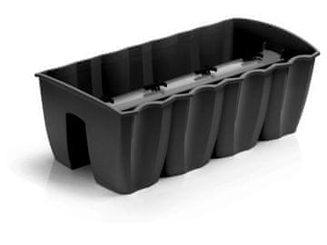 Prosperplast Cvetlični lonec Crown DCRO600 z balustrado | Antracit