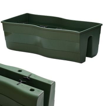 Form-Plastic CVETNI LONEC ZA OGRAJO BALKONSKI LONEC ZA OGRAJO MODERNO ZELENA
