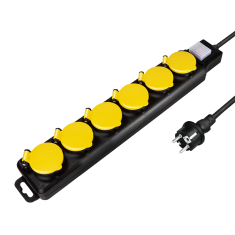 shumee Zunanji razdelilnik s 6 vtičnicami IP44, 3600 W, Logilink