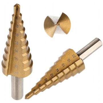 VORFAL Stopničasti stožčasti sveder Božično drevo HSS titan svedri 4-20 MM
