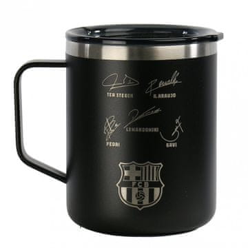 FC Barcelona Termo vrček FC Barcelona Runbott z avtogrami 400 ml 972195 črne barve