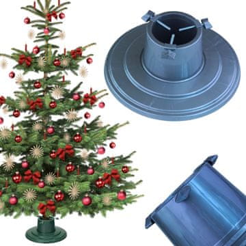 Form-Plastic STOJALO ZA BOŽIČNO DREVO, KOVINSKO, MODERNO, STABILNO, SREBRNA BARVA