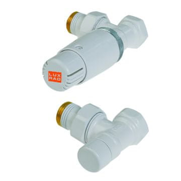 shumee Komplet kotnih ventilov 1/2” x 1/2” za radiatorje Luxrad, beli