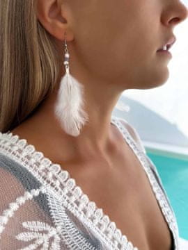 shumee Uhani NEL Boho s perjem, beli